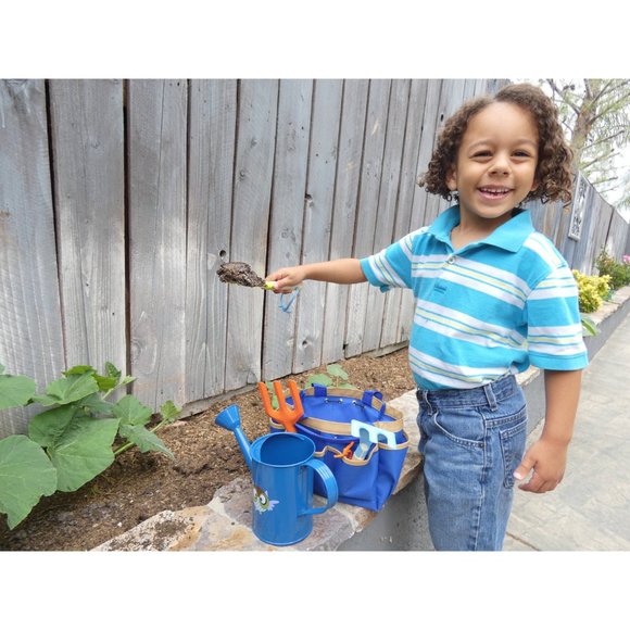 Kids Gardening Set - Real Metal Tools with Wooden - Picture 3 of 4